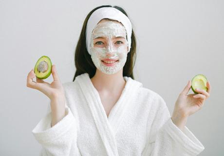 Facial care helps smooth and brighten skin